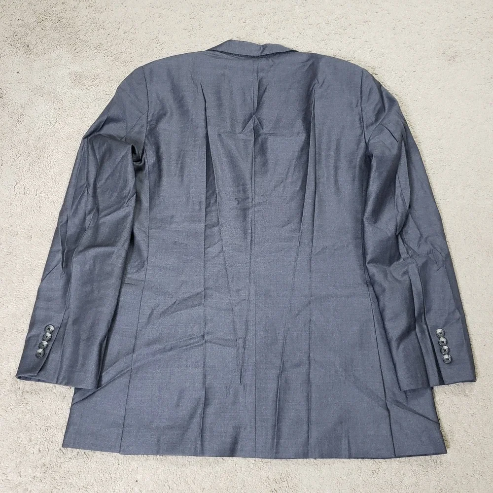 Hickey Freeman Blazer Sport Coat Jacket 42L Gray Loro Piana Four Seasons 130s
